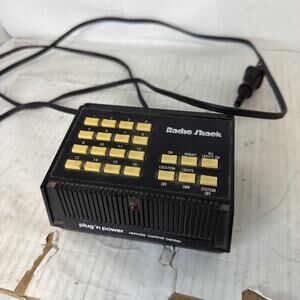 Vintage Radio Shack Plug ‘n Power Remote Control Center Model X 10-014311 As Is